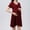 Wine, variant on ZZwxWA Women's Maternity Nursing Dresses Short Sleeve Patchwork Breastfeeding Dresses Fashion Loose Solid Color Comfy Dress