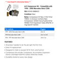 thumbnail image 2 of A/C Compressor Kit - Compatible with 1996 - 2000 Mercedes-Benz C280 1997 1998 1999, 2 of 2