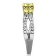thumbnail image 4 of Womens Rings Two-Tone IP Gold (Ion Plating) 316L Stainless Steel Ring with AAA Grade CZ in Topaz TK1795, 4 of 4