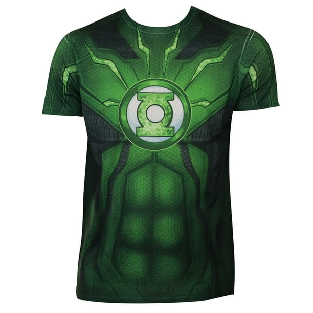 Green Lantern Green Lantern Sublimated Costume Tee Shirt Walmart
