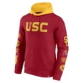 thumbnail image 2 of Men's Fanatics  Cardinal/Gold USC Trojans Color Block Badge Fleece Pullover Hoodie, 2 of 3