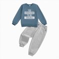 thumbnail image 4 of HCNTES Baby Boy Winter Clothes Boy Clothes Winter Toddler Baby Boy Outfit Sweatshirt Top Pants 2Pcs Set 6 9 12 18 24 Months 2T 3T Little Boys Fall Winter Warm Clothes, 4 of 6