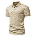 thumbnail image 1 of Fankiway Chemise Décontractée à Manches Courtes pour Hommes, Col Rabattu, Chemise à Boutons Imprimés, 1 of 9