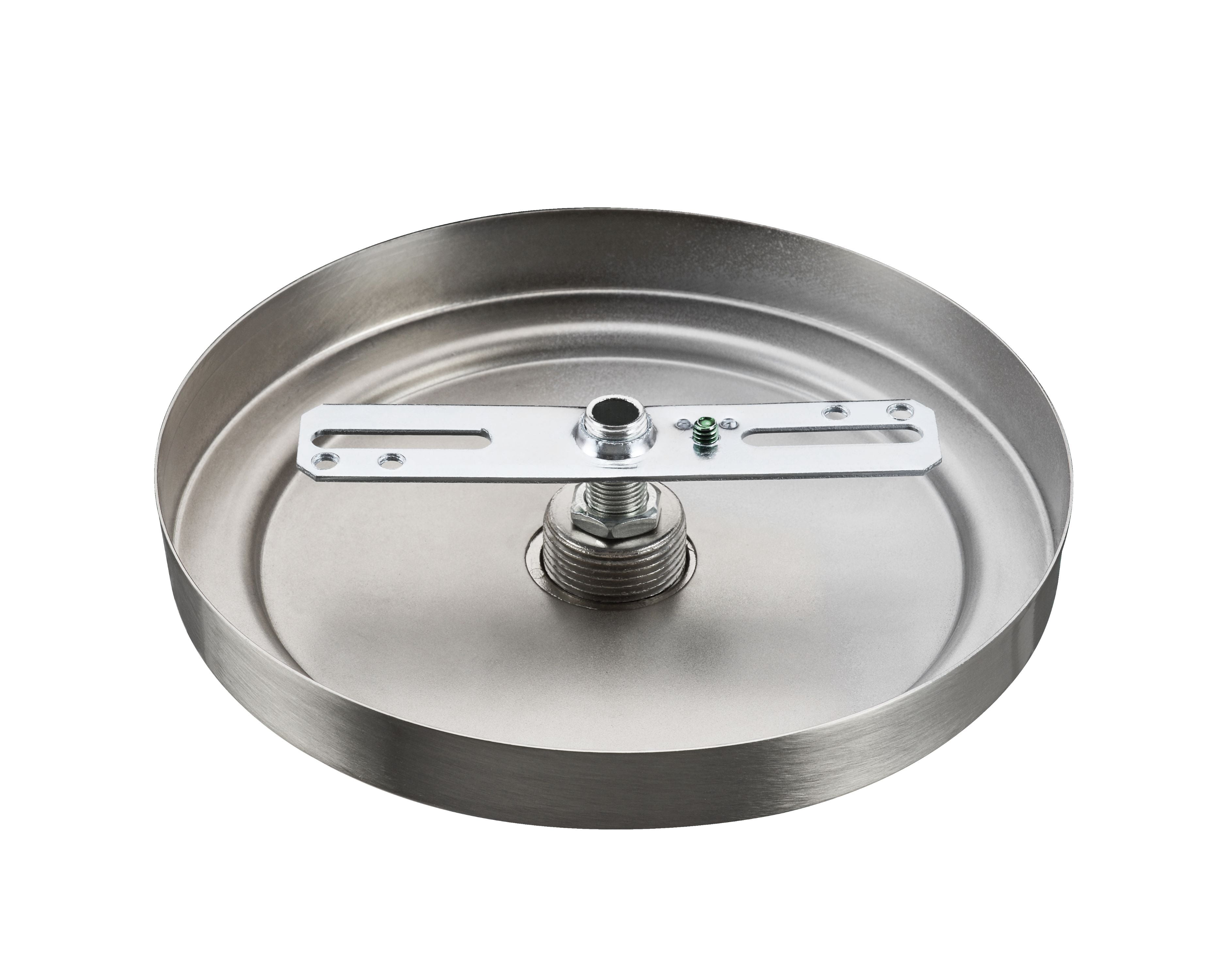 Aspen Creative 21508-31, Brushed Nickel Transitional Chandelier Fixture Canopy Kit, 5-1/2" Diameter with Collar Loop, 1" Center Hole