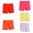 thumbnail image 2 of SILVERCELL Teens Little Girls Cotton Shorts Bike Shorts Dance Gymnastics Yoga Shorts Safety Active Under Dress Shorts, 5 Pack, 3-14 Years, 2 of 8