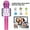 Pink, variant on EIMELI Microphone for Kids, Wireless Bluetooth Karaoke Microphone MP3 Players with LED Lights, Toys for Girls Boys Adults All Age - Blue