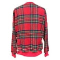 thumbnail image 4 of Women Christmas Sweatshirts Bow Embroidery Cute Plaid Print Casual Blouse Long Sleeve Crewneck Graphic Blouse Sweaters Top, 4 of 6