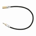 thumbnail image 1 of Gold-Plated 3.5mm to Mini XLR 3-Pin Adapter Cable for Microphones, Mixers, and Cameras, 1 of 5