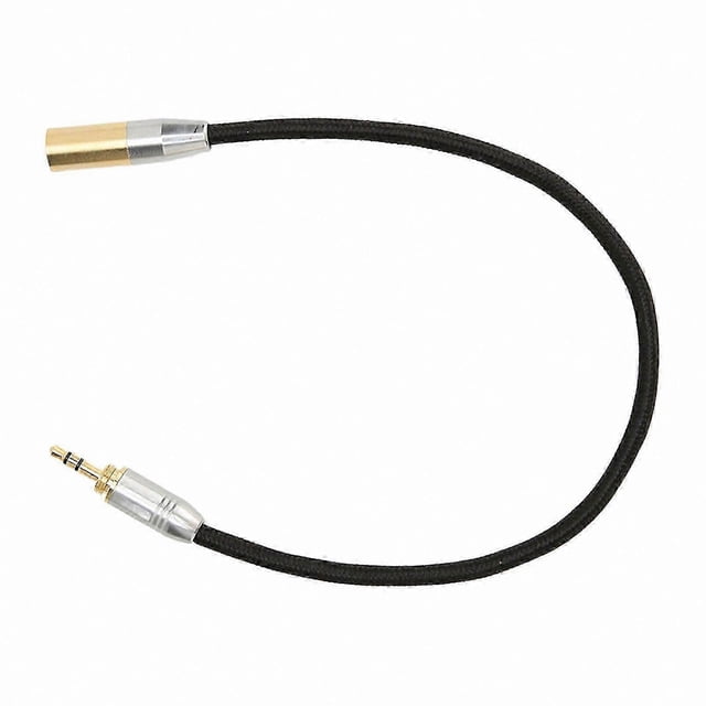 Gold-Plated 3.5mm to Mini XLR 3-Pin Adapter Cable for Microphones, Mixers, and Cameras