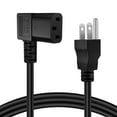 thumbnail image 2 of Universal 3 Prong AC Power Cord Cable (6 Feet) NEMA 5-15P to IEC320C13 UL 18AWG Heavy Duty Right Angle Connector Plug Wire for 4K LCD TV Screen LED Monitor PC Computer Printer, 2 of 9