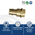 thumbnail image 4 of 5 pc XFITTING 3/4 Pex A x 3/4 Press Coupling, 202-3-6=5XX, 4 of 4