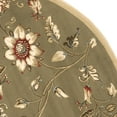 thumbnail image 4 of SAFAVIEH Lyndhurst Milo Floral Border Area Rug, Green/Multi, 5'3" x 5'3" Round, 4 of 5