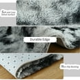 thumbnail image 3 of Wellber Shag Rugs Fluffy Tie-Dyed Area Rug for Bedroom Living Room Carpet Home Decor,5'x8',Black, 3 of 6