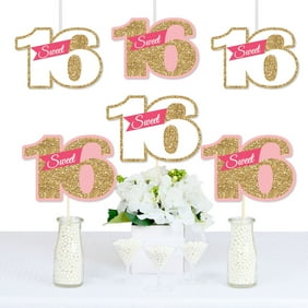 Sweet 16 Birthday Photo Booth Props Kit 20 Count Walmart Com