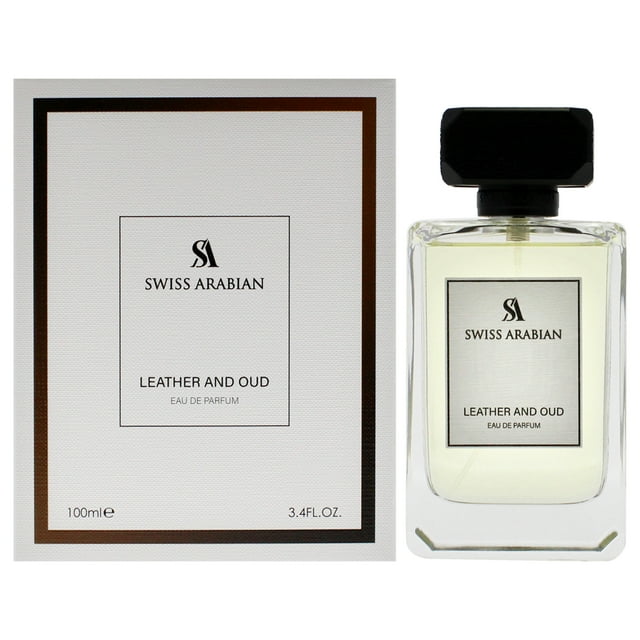 Cuero y oud de Swiss Arabian para unisex - EDP en spray de 3,4 oz