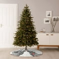 thumbnail image 6 of Sikiie Moose Kissing Under Mistletoe Nativity Christmas Tree Skirt, Jesus Christian Winter Holiday Tree Mat Decoration(30-48IN), 6 of 6