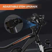 ZDZA 27.5 Electric Bike for Adults, Peak 1500W Motor 25MPH E-Mountain Bike, 48V 10.4Ah Removable, 7-Speed Ebike with Display UL2849