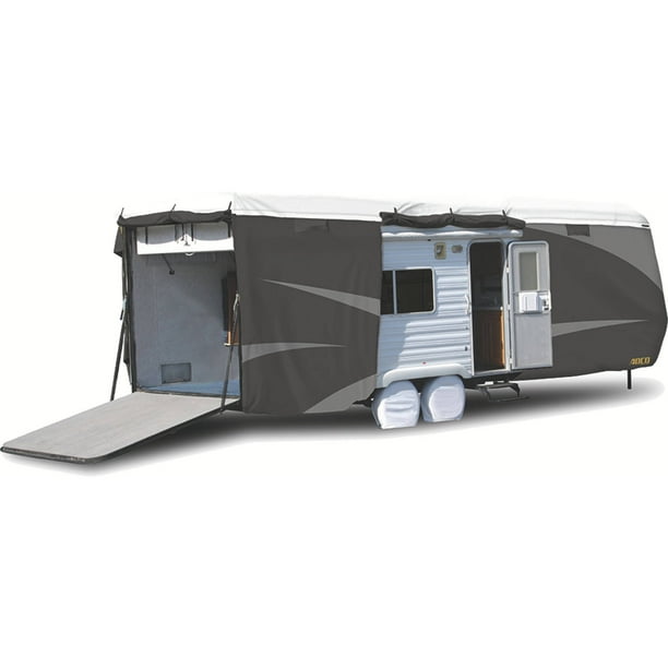 ADCO Toy Hauler Designer Series Tyvek Plus Wind RV Cover, Grey