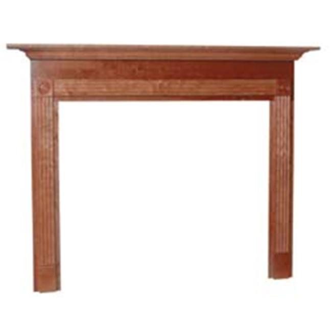 Seneca Flush Fireplace Mantel in Medium English Chestnut