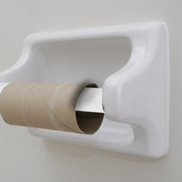HOOWIFFY 2 Pcs Tige de Remplacement pour Porte-Papier Toilette Rouleau à Ressort en Plastique pour Salle de Bain
