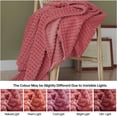 thumbnail image 4 of Simple&Opulence Coral Red Throw Blanket for Couch-Super Soft Fluffy Blankets for Women 50x70 Inches Cozy Lightweight Fleece Blanket for Home Décor, 4 of 5