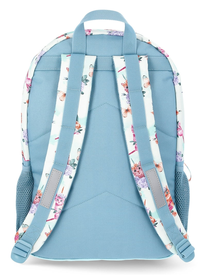 Wonder Nation Girls Sequin Caticorn Dreams 17" Laptop Backpack and Lunch Bag Set, 4-Piece, Blue Wonder Nation Girls Sequin Caticorn Dreams 17" Laptop Backpack and Lunch Bag Set, 4-Piece, Blue