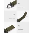 thumbnail image 5 of Yucurem Large D Ring Shape Carabiner D Ring Carabiners Clip Clip 360-Degree Rotation Backpack Hanging Buckle (Green), 5 of 6