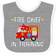 thumbnail image 3 of Inktastic Future Fire Chief in Training Boys or Girls Baby Bib, 3 of 4