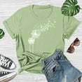 thumbnail image 5 of Outfmvch t shirts for women Fashion Printing Casual Funny T shirt For Lady Girl womens tops shirts for women Green, 5 of 9