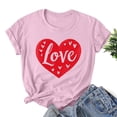 thumbnail image 6 of VKOYWKM Valentines Day T Shirts for Women Heart Graphic Tees Spring Short Sleeve T Shirts Romantic Valentine's Day Party Tshirts, 6 of 6
