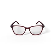 Bio Eyes Women's Apple Cat Eye Prescription Eyeglasses with Case, Red