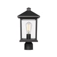 thumbnail image 4 of Z-Lite Portland 1 Light Post Mount Light in Black, 4 of 4
