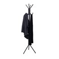 thumbnail image 1 of Mind Reader COATRACK11 Standing Metal Coat Rack Hat Hanger 11 Hook for Jacket, Purse, Scarf Rack, Umbrella Tree Stand, Black, 1 of 6