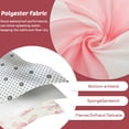 thumbnail image 5 of Dznils Pink Bow Shower Curtain and Rug Sets, 16pc Modern Fabric Bathroom Curtain Sets, 72" x 72", 5 of 11