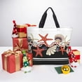 thumbnail image 6 of Fuzoiu Starfishes Shells Print Durable Tote Bag,Shoulder Bag with Zipper Closure,Casual Tote's Handbag,for Daily Use, Shopping, School, Work, 6 of 7