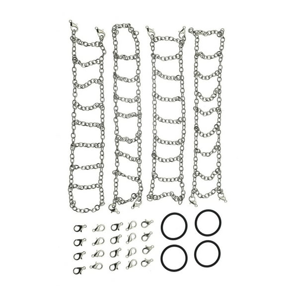 Crawlers Tire Chain 4pcs Great Grip Tire Snow Chain Modified Part Remote Control Car Tire Chain Vehicle Part for MN82