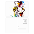 thumbnail image 1 of Pintura acuarela Street Hombre musica rock Set cumpleaños gracias tarjeta postal correo lado 20pcs, 1 of 3