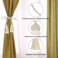 thumbnail image 4 of Uxcell Tassel Curtain Tiebacks, Curtain Holdbacks with Tassel for Home Beige 4 pack, 4 of 6