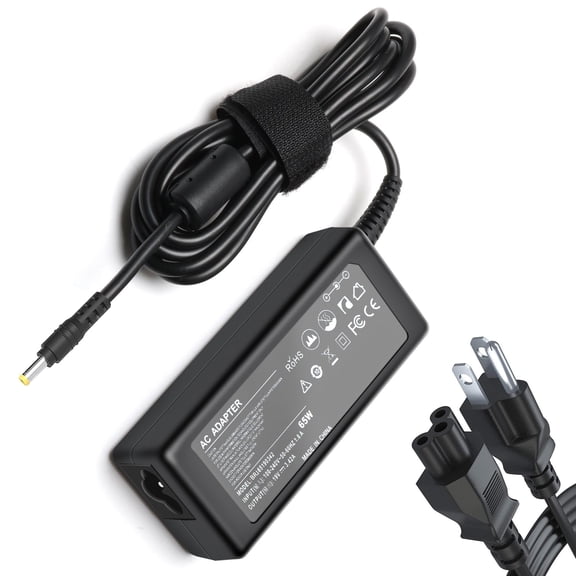 LinQingQ 65W 19V Replacement Power Cord Compatible with Acer Monitor SB220Q R240HY SA230 SB230 H236HL SB240Y S230HL S271HL G276HL LCD Monitor Charger AC Adapter Supply