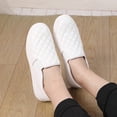 thumbnail image 2 of Womens Slip-ons Loafers Shoes for Womens Fashion Sneakers Comfortable Walking Flats Casual White Size 9, 2 of 8