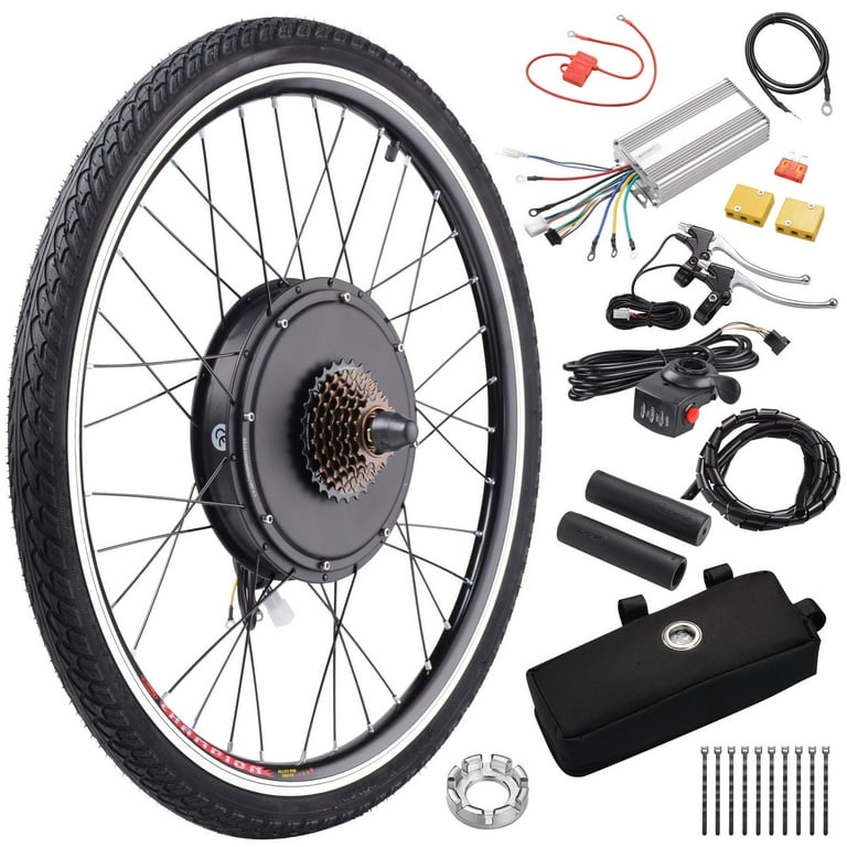 26 inch 48V 52V 1500W rear electric bike kit - hub motor wheel