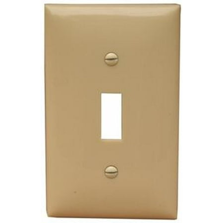 Seymour Ivory Toggle Wall Plate - Lexan Wall Plates 1 Gang Oversize Toggle Switch Ivory