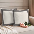 thumbnail image 3 of Pack of 2 Outdoor Pillow Covers 20x20 Inch Waterproof Black Cream Greek Key Throw Pillow Covers,Decorative Couch Pillow Shams Protectors Geometric Greece Ancient Rustic Patio Cushion Pillowcases, 3 of 8