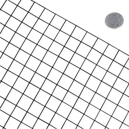 - Fencer Wire 16 Gauge Black Vinyl Coated Welded Wire Mesh Size 1 inch by 1 inch (2 ft. x 100 ft.)