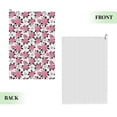 thumbnail image 2 of Lsque Rose Flowers Premium Golf Towel - Ultra Absorbent and Quick Drying Microfiber Towel with Carabiner - Gift for Men -24" X 16", 2 of 8