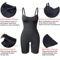 thumbnail image 3 of QRIC Women Full Body Shapewear Tummy Control Bodysuits Thigh Slimmer Shorts Seamless Butt Lifter Shaper, 3 of 6
