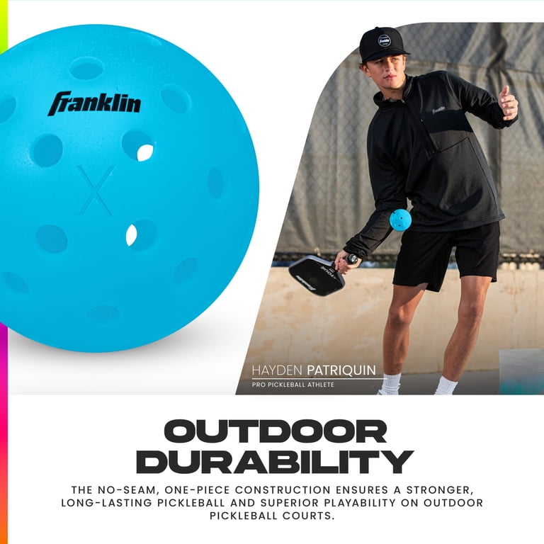Franklin Sports X-40 Outdoor Pickleballs, 6-Pack Neon photo 5