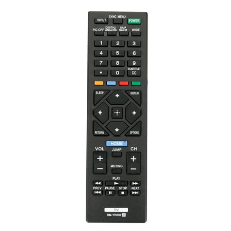 New RM-YD092 Replaced Remote for Sony TV KDL-32R400A KDL-40R450A KDL-46R453A