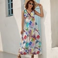 thumbnail image 5 of Off to The Horse Races Sleeveless Dress Dresses Women Summer Evening Dresses Ladies Bohemia Long Dresses, 5 of 9