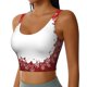 thumbnail image 2 of Balery Winter Christmas Snowflake Sujetadores deportivos con espalda cruzada para mujer, acolchados, sin costuras, de alto impacto, ideales para yoga, gimnasio, entrenamiento y fitness.-XX-Large, 2 of 8